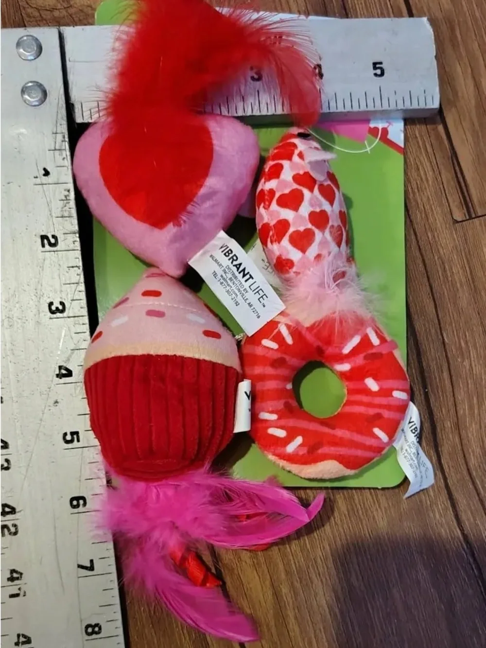Vibrant Life Valentine's Day Plush Cat Toy Collection With Catnip, 4